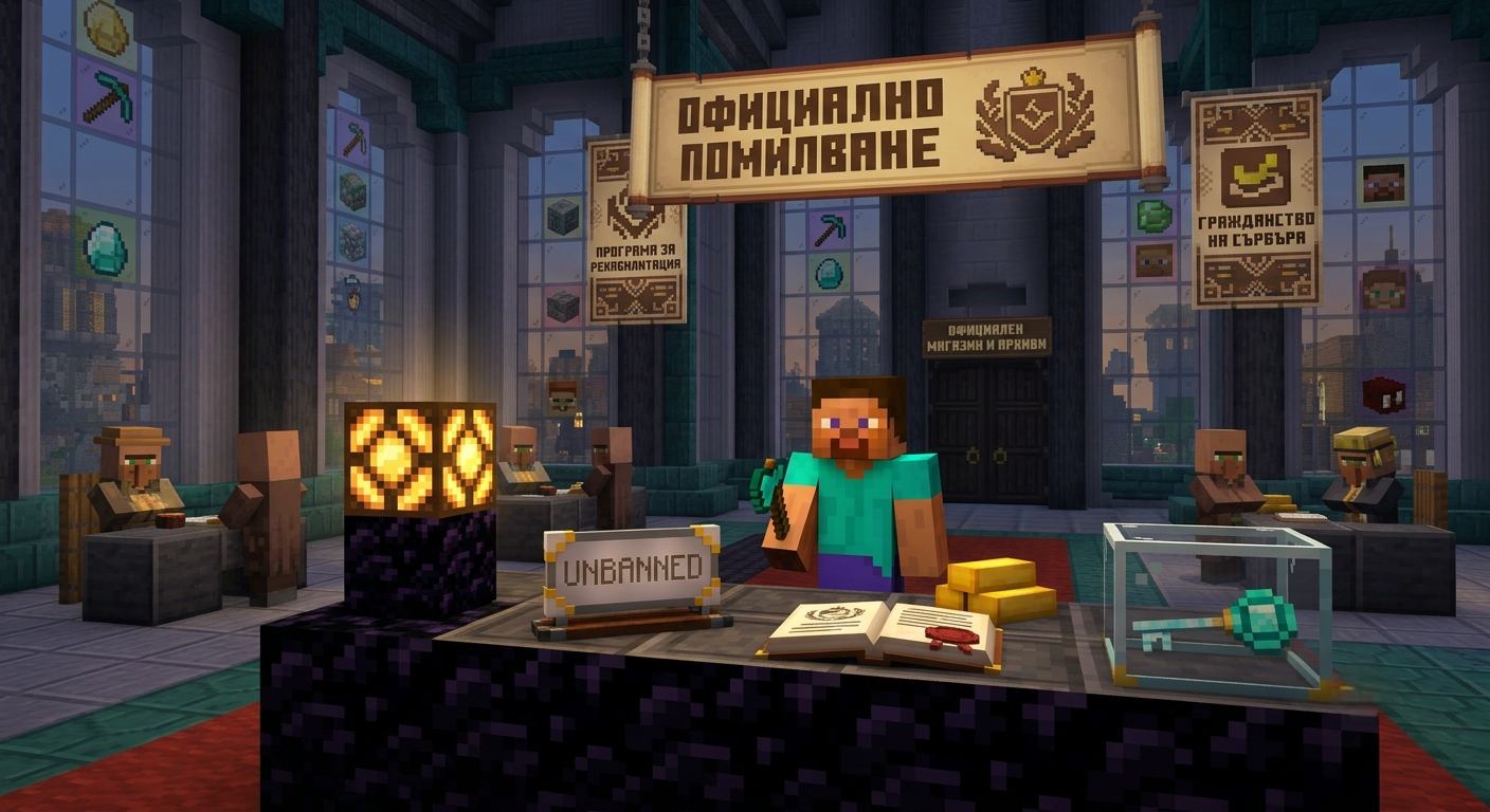Перманентно премахване на бан за PixelSMP